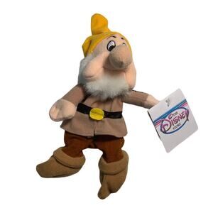 vintage Disney Store mini bean bag plush stuffed animal SNEEZY dwarf Snow White